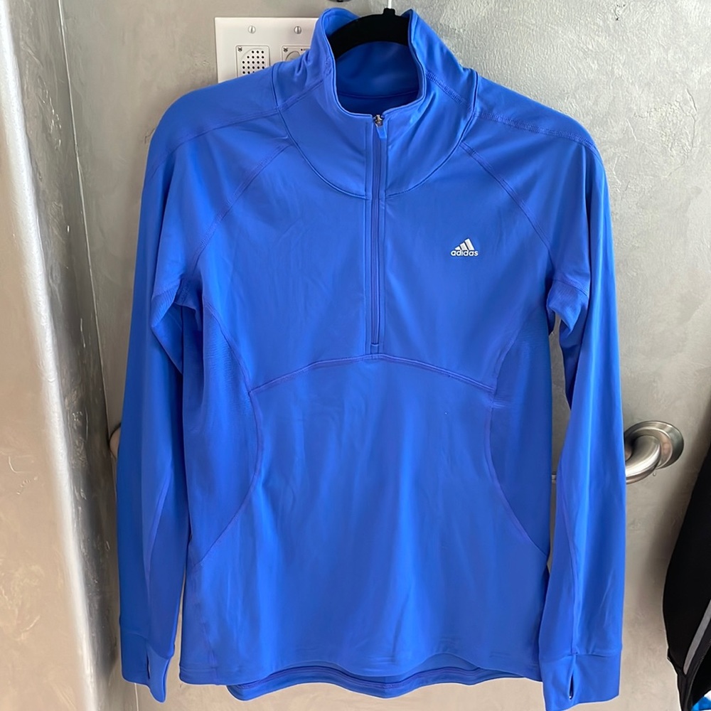 NWT ADIDAS Peformance Climatelite Womens quarter zip long sleeve